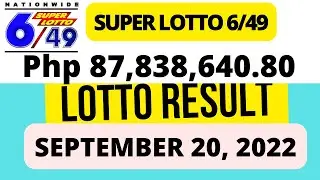 9PM | LOTTO DRAW RESULTS TODAY | SEPTEMBER 20, 2022