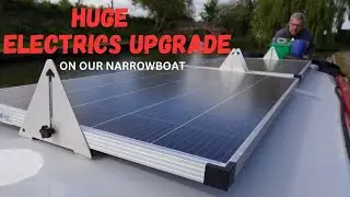 Huge Narrowboat Electrical Upgrade! | New Inverter, Solar & Battery Setup for Free Power