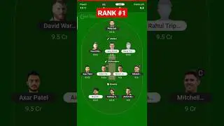 DEL Vs HYD IPL Today Match dream 11 Prediction - #cricket #cricketshorts #viral