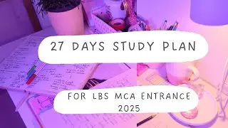 27 days study plan for lbs mca entrance 2025 malayalam #lbsmca