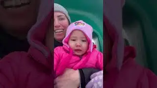 Anyone else hit up the playground in the winter with their kids? 😆🤪 #winter #fun