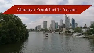 Almanya Frankfurt'ta bir gün. Willy-Brandt-Platz, Gallusanlage, Main Tower, Alte Oper