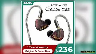 MYERAUDIO CKLVX D62 2DD 6BA Hybrid Drivers InEar Monitor Earphones with 35mm44mm Replaceable Lshape