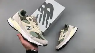 Kith x New Balance 993 Spring 101 灰綠 聯名款 新百倫 NB993 復古休閑運動跑步鞋 MR993KT1 莆田鞋貨源 微信dt8562