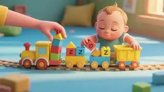 🚛😴🚂 Baby Truck Builds the Sleepy Train 🌙✨ | Bedtime Construction Song for Kids