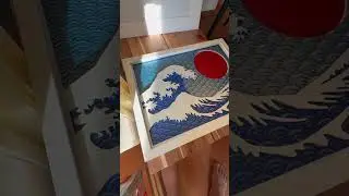 Laser-Cut Hokusai Wave &ndash; 木製の浮世絵アート 🇯🇵 #TheGreatWave