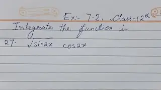 Class 12th maths EX-7.2 question number 27 by JC classes #maths 