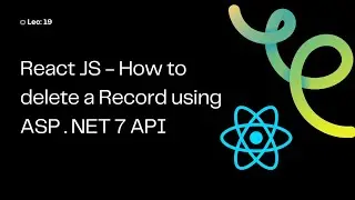 (#19) How to delete Record in React Js using ASP .NET 7 API | Delete data in React