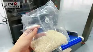 Gusset bag VFFS packing machine for coffee bean, rice with air breathing valve