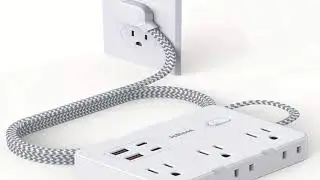 US Plug AC Outlet Multiprise Power Strip Braided Extension Cord Smart Home Electrical Socket Network