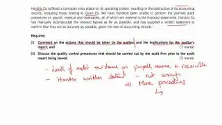 Quality control ACCA P7/AAA/F8 - LEC # 09-04