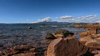 Crique sauvage de la plage de Stagnolu &agrave; Bonifacio en Corse du Sud en direction de Capo di Feno