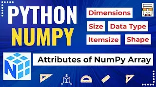 L3: Attributes of NumPy Arrays: Dimension, Shape, Size, Data Type, Itemsize | Python NumPy Tutorial