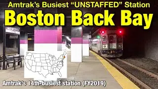 [ Amtrak Station ] Amtrak/MBTA Boston Back Bay Station in December 2019