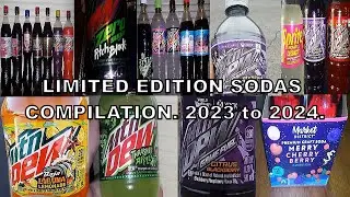 Limited edition sodas compilation. 2023 to 2024.