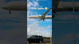 small planes vs big planes ✈️ - #aviations #airlinepilot #avgeek #plane