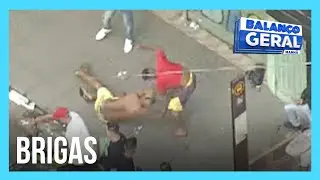 Helic&oacute;ptero da Record TV flagra brigas durante festas clandestinas em S&atilde;o Paulo
