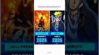 Confirmed and Leak Upcoming Anime List #shorts #jjk #demonslayer #anime #blackclover #boruto #fyp