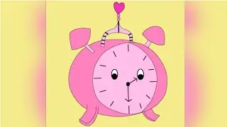 Alarm Clock Drawing Process⏰✏️