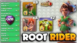 +320 EASILY Get 3 Stars🔴ROOT RIDER Spam Overgrowth Spells🔴TH16 Attack Strategy🔴Clash Of Clans