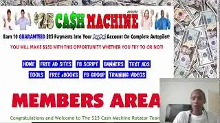 $25 Cash Machine Free Traffic Methods