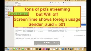 74. Tons of data streaming in/out of Mac M1 when WiFi turned off
