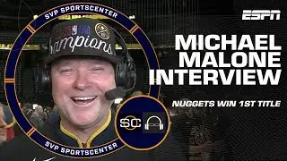 Michael Malone reacts to winning the Nuggets' first NBA championship 👏 | SC with SVP