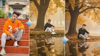 Gemini ai Google misty forest with yellow leaves cinematic photography and photo editing 