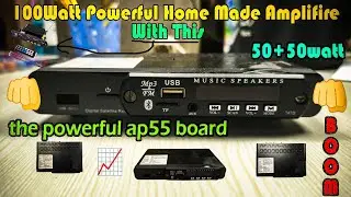 Making A Powerful Class D Amplifire At Home With Famous Gold AP55 Module || Class D Amplifire Making