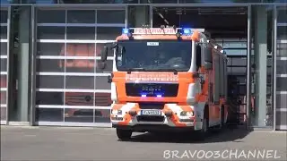 🇩🇪 - RTW der ASB + HLF Feuerwehr Frankfurt am Main 