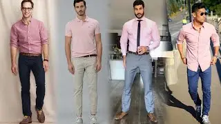 Hombre a la Moda! COMO COMBINAR CAMISA🩷 ROSA Y Lucir Casual con Estilos