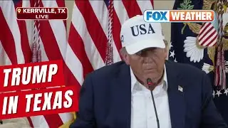 President Trump Tours Texas Flood Damage, Meets With Families