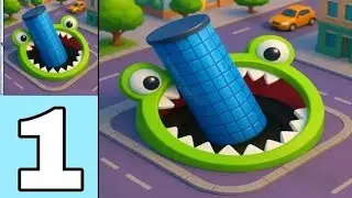Tiles in Hole: Black Hole Gameplay Walkthrough Part 99 % 🥸 (Android, iOS)