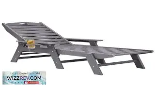 VEVOR Chaise Lounge Chair 450 lbs Weight Capacity Adjustable Patio Lounge Chair