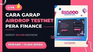 Tutorial Garap Airdrop Testnet Pera Finance | Airdrop Sultan Indonesia