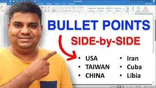 How To: Make Bullet Points In Word (Side - By - Side)