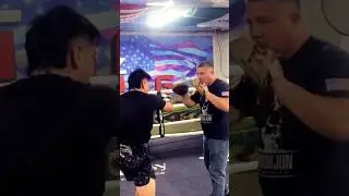 Joshua &ldquo;BEAR&rdquo; Soriano mitt work at DIAZ TRAINING CAMP #boxing #sports #short  #shortsvideo #shorts.