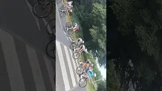 Cycle Race at Lancaster University | Escort & Cyclists Passing | #youtube  #Shorts