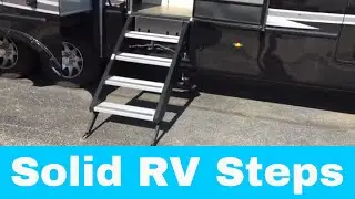 Solid RV Entry Steps - Luxe Elite, Gold and Luxe Toy Hauler