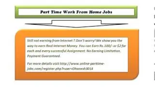 Make Money With Simple Part Time Jobs At Home