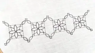 Fancy Border Embroidery Design for Dress | Hand Embroidery Work
