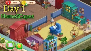 Homescapes Gameplay Walkthrough 2024 Day 1 (Ios.android) #gamingvideos