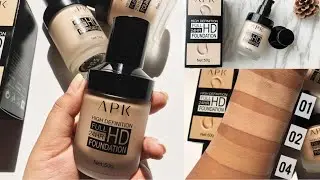 APK Foundation Honest Review | 24 Hours HD foundation ||Affordable foundation
