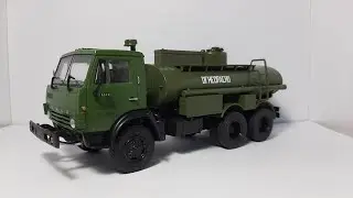 АЦ-9 (КамАЗ-5320) Легендарные грузовики СССР Modimio collections. Масштабная модель автомобиля 1:43.