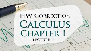 HW correction Calculus Ch.1 Lecture 4