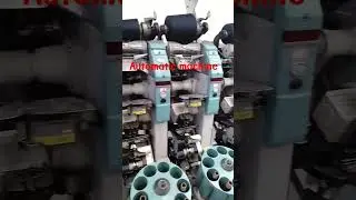 textile industries working by operator!! Savio cosmos!! dhaaga banane ki machin.