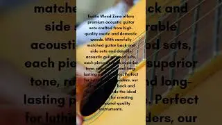 Acoustic Guitar Set &ndash; Exotic Wood Zone: