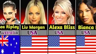 48 WWE Women Wrestlers & Their Nationalities | Worldwide Superstars.