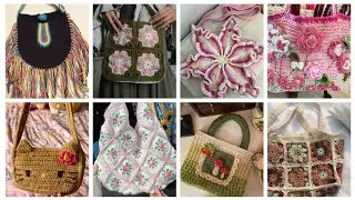 200+Attractive shoulder hand bags designs for ladies/crochet new stylish designs of purse