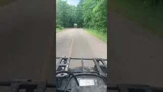 Riding through the flood after the dam was released Muldrow Oklahoma